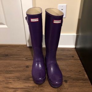 tall hunter rain boots